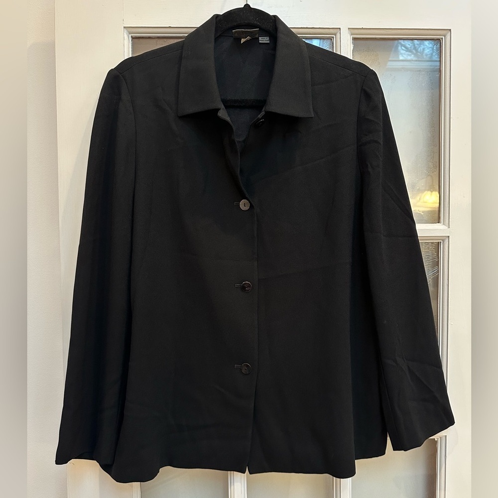 Vintage Country Road Black Lightweight Blazer Jacket Career Women’s Size 10